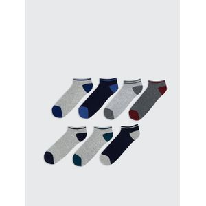 LC Waikiki Men's Color Block Ankle Socks, Set Of Seven