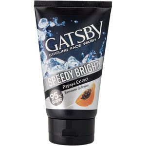 Gatsby Cooling Face Wash Speedy Bright with Papaya Extract for Men - 100g