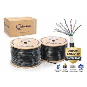 Colortrak CAT6 SF/UTP Copper 23 AWG Outdoor Ethernet Cable