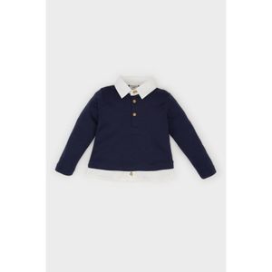 Defacto Shirt Collar Long Sleeve T-Shirt Baby Boy