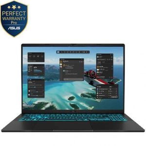 Asus V16 Laptop Intel® Core™ 7 240H, 16GB Ram, 512GB SSD, NVIDIA® GeForce RTX™ 3050, 16.0" WUXGA, Win11, V3607VJ-RP007W - Black