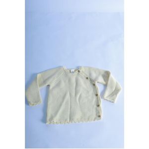 LC Waikiki LCW baby Crew Neck Long Sleeve Cotton Baby Girl Knitwear Cardigan and Trousers - 9/12M