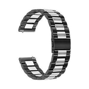 سوار ساعة معدني من الفولاذ المقاوم للصدأ لهاتف هواوي جي تي 2، أسود