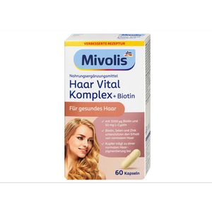 Mivolis Haar Vital Komplex + Biotin, Kapseln 60 St, 60 St