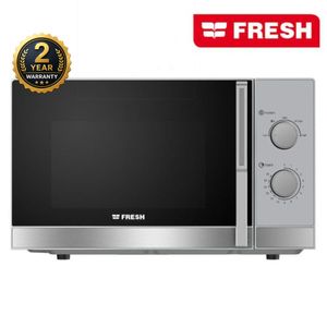 Fresh ميكروويف فريش ميكانيكي 25 لتر 850 وات 5 مستويات طاقة تايمر 35 دقيقة فضي FMW-25MC-SW ضمان سنتين