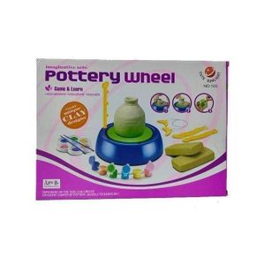 Electric Pottery Wheel for Kids with Clay & Colors – Pottery Making and Painting Kit – Creative Arts & Crafts Activity Toy – Suitable for Ages 8+