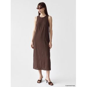 LC Waikiki Crew Neck A-Line Slit Dress