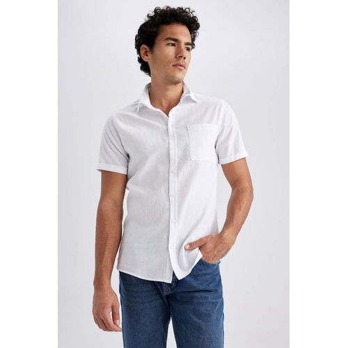 Buy Defacto Slim Fit Polo Neck Short Sleeve Shirt. in Egypt
