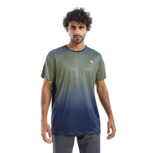 product_image_name-Diadora-تيشيرت رياضي مطبوع للرجال - كحلي-1