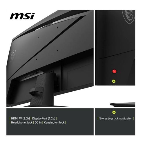 product_image_name-MSI- MAG 274F 27-Inch FHD 1920x1080 Gaming Monitor - Rapid IPS, 200Hz, 0.5ms, HDR Ready, Eye Care, HDMI 2.0b, DP 1.2a, Frame-Less, Tilt-Adjustable, Vesa Mount, Black-7
