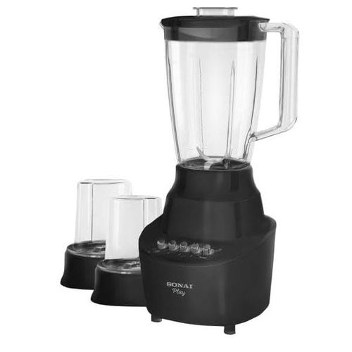 product_image_name-Sonai-خلاط سوناي بلاي 3x1 مع 2 مطحنة وسرعات متعددة - 1.5 لتر - 400 واط - أسود-1