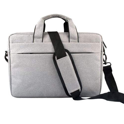 Buy Breathable Wear-resistant Thin And Light Fashion Shoulder Handheld Zipper Laptop Bag With Shoulder Strap, For 14.0 Inch And Belowbook, Samsung, Lenovo, Sony, DELL Alienware, CHUWI, ASUS, HP (Grey) in Egypt