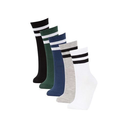 Buy Defacto Boys  5 Pack Cotton Long Socks in Egypt