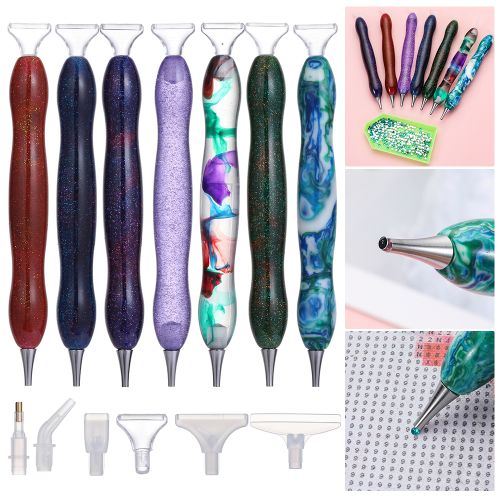 New 5D Resin Diamond Painting Pen Resin Point Drill Pens Cross