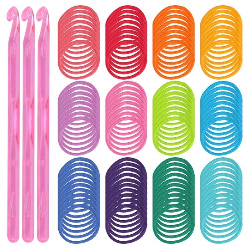 192 Pcs 7 Inches Potholder Loops Weaving Loom Loops Weaving Craft Loops  with 12 Colors for DIY Crafts Supplies A 