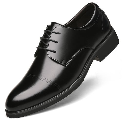 Buy Fashion (Four Seasons Black)Height Increasing Shoes Men Taller Elevator Shoes 6CM Invisible Insole For Daily Men's Heighten Increased Wedding Shoes Man ACU in Egypt