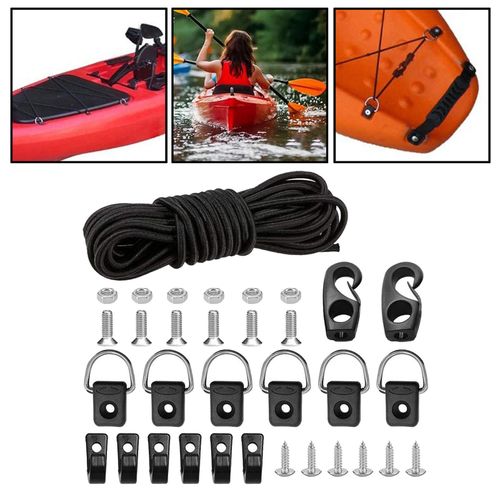 Generic Kayak Deck Rigging Kit, Kayak Bungee Cord With Hooks