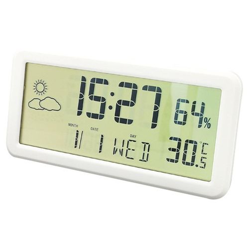 Shop Generic Digital Temperature Humidity Clock Big LCD Electronic