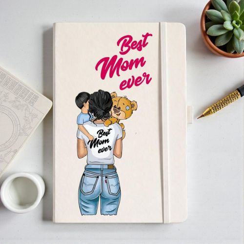 product_image_name-Generic-نوتبوك غلاف هارد 160 صفحة مسطرة مع شريط مطاطي ومكان للقلم- هدية عيد الأم – نوت بوك بتصميم أنيق للأم مقاس 21*14 سم-2