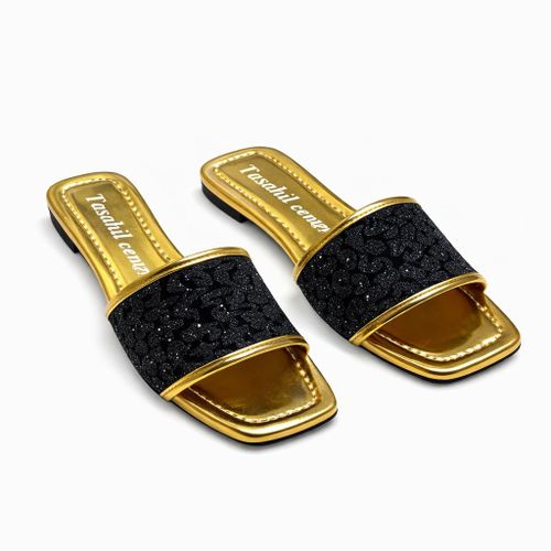 product_image_name-Tasahil center-سليبر حريمى فلات جلد فى قماش-1