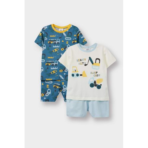 product_image_name-Defacto-طقم بيجامة قطن 4 قطع بطبعة مركبات للأولاد-1