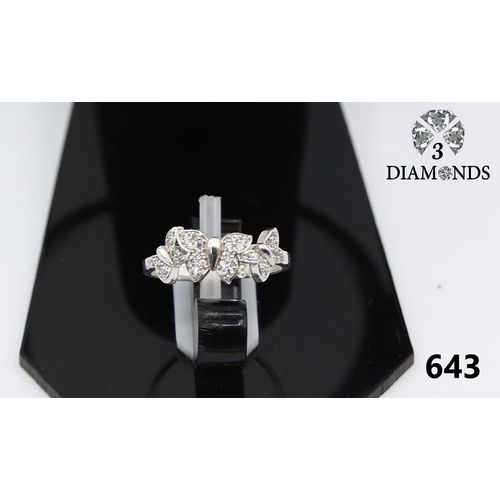 product_image_name-3Diamonds-خاتم 3 دايموندز بلاتينيوم بليد مع حجر الزركون للنساء - فضي-1