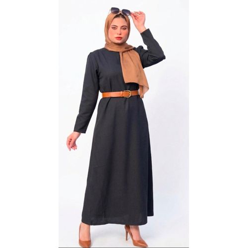 product_image_name-Generic-فستان كريب باللون الاسود الغنى متعدد الاستخدامات لاطلالات مختلفة-3