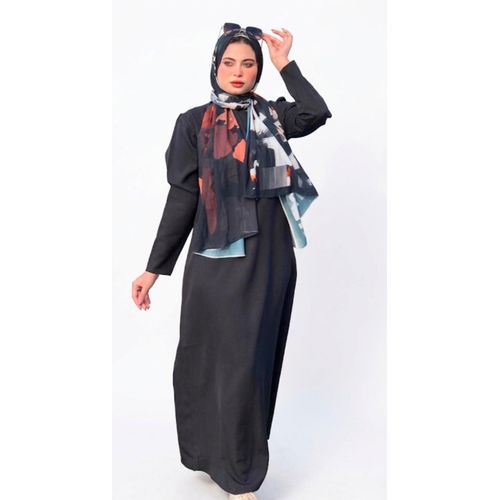 product_image_name-Generic-فستان كريب باللون الاسود الغنى متعدد الاستخدامات لاطلالات مختلفة-4