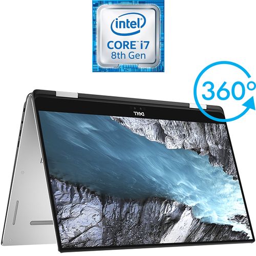 DELL XPS 15-9575 2 في 1 لاب توب - Intel Core I7 - 8 جيجا بايت رام- 256 جيجا بايت SSD - 15.6 بوصة FHD تعمل باللمس - 4 جيجا بايت مُعالج رسومات - Windows 10 - فضي - لغة إنجليزية