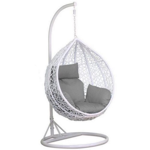 product_image_name-Sofa Art-عش العصفور كرسي معلق ابيض ورمادي-1