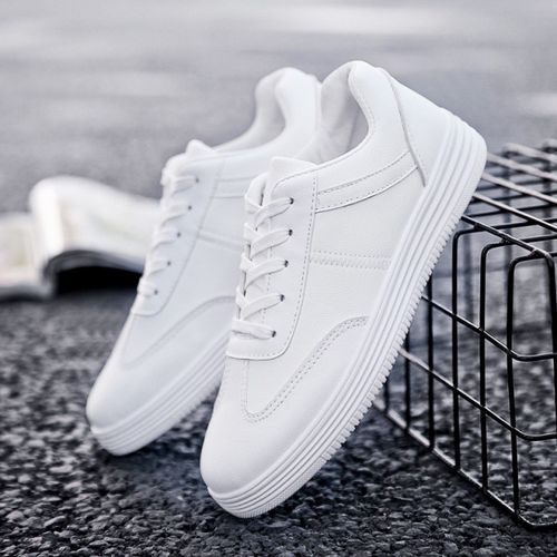 Buy Fashion Flat White Shoes Comfortable Sports Shoes For Men Lace in Egypt