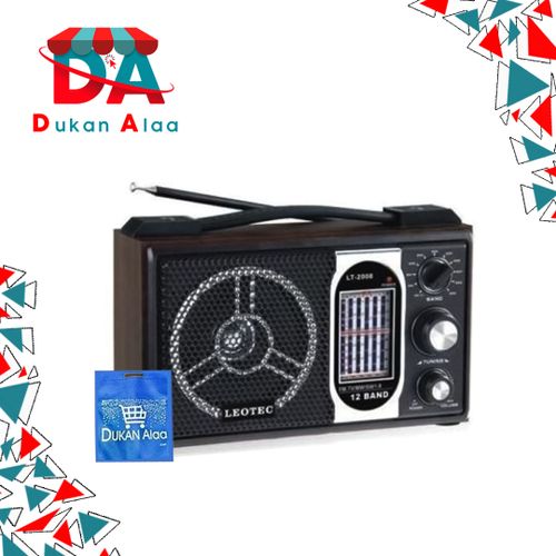 Buy Leotec Radio - Black Color - Lt.2008+ Gift Bag From Dukan in Egypt