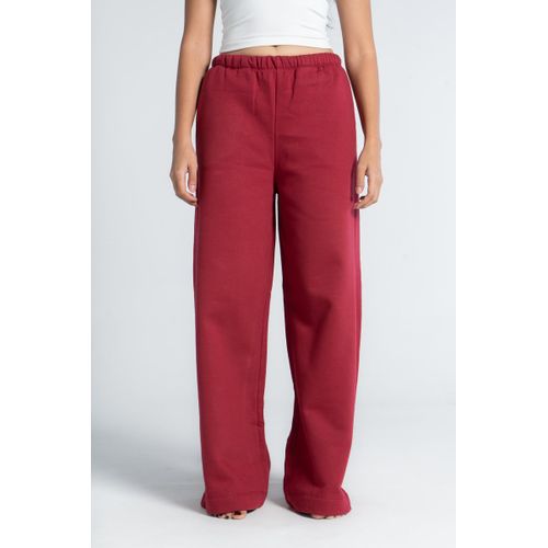 OUTDATED Straight Leg Pants - Burgundy