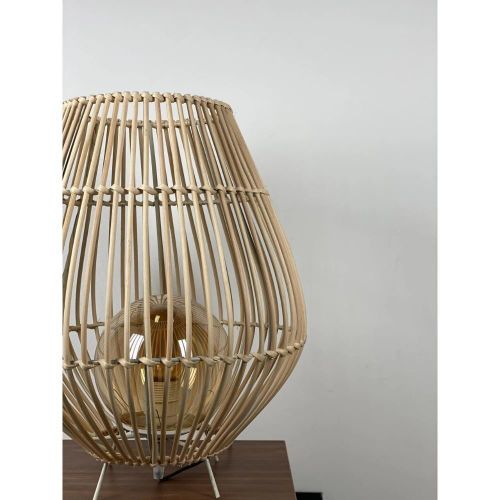 TBS مصباح طاولة بوهو بامبو - 40CM/30CM - image 6