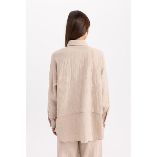 product_image_name-Defacto-Woman Relax Fit Muslin Long Sleeve Tunic-5