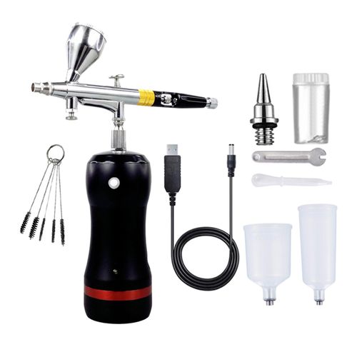 Amazon.com: Cake Airbrush Decorating Kit from Futebo: Portable Cordless Air  Brush Gun Set with 12 Vivid Airbrush Liquid Food Colors, Decorate Cakes,  Desserts or Other Baking Food(Color: Black) : Arts, Crafts &