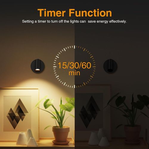 product_image_name-Generic-سبوت حائط LED لاسلكي قابل للشحن ببطارية داخلية – إضاءة متعددة الألوان – تصميم عصري – لون أسود-4