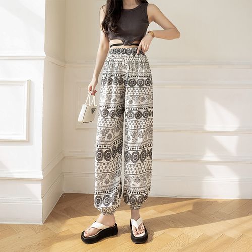 Boho Elephant Print Hippie Yoga Pants For Women Low Waist, Loose Fit,  Vintage Harem Style Baggy Bloomer Trousers For Beach And Everyday Wear  Style X0831 From Vip_official_001, $6.65 | DHgate.Com