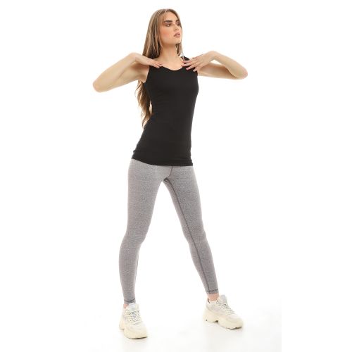 Ravin Summer Solid Sleeveless Basic Black Tank Top