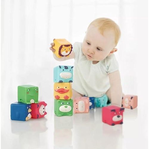 product_image_name-Generic-Baby Bath Forest Series Animal Blocks Set, 6 Colorful Stacking Toys, Educational Bath Time Blocks for Infants 0+ Months, Safe Bathing Toys-7
