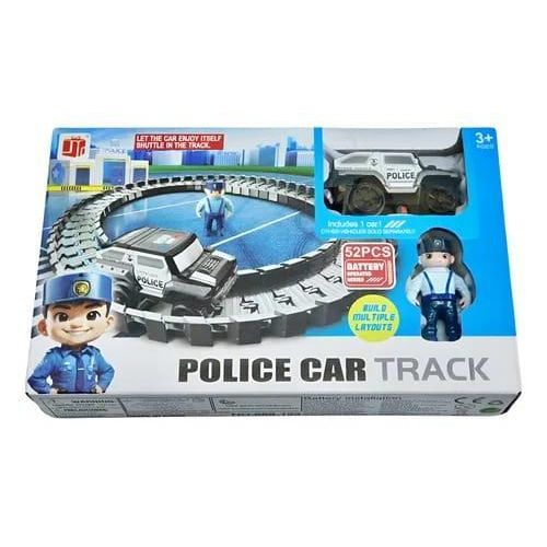 product_image_name-Generic-لعبة مجموعة مسار سيارة الشرطة للأطفال – 52 قطعة-1