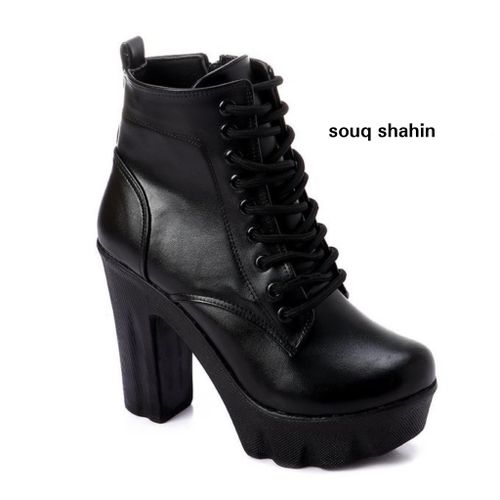 Buy General Woman Ankle Heeled Boots - Black in Egypt
