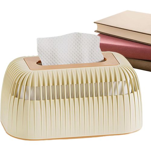 Upscale Fan Tissue Box: exquisite acrylic design brings the perfect ambiance to living rooms, offices, restaurants, cafes, hotels - imported high-quality acrylic for unparalleled durability and style.