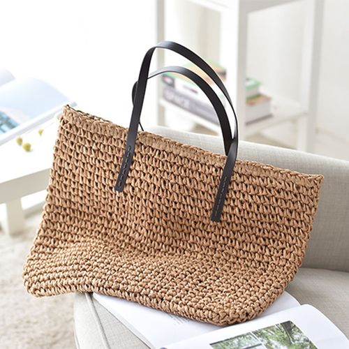 Summer Handmade Bags for Women Beach Weaving Ladies Straw Bag