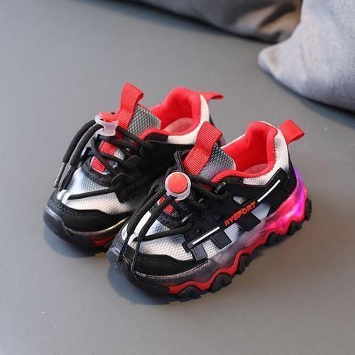 Metallic light up shoes top
