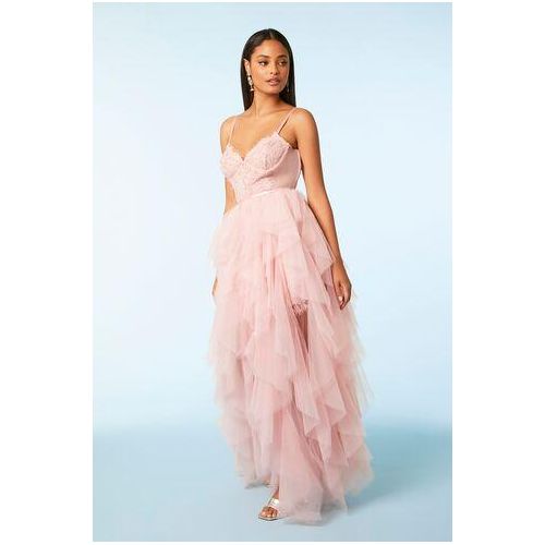 product_image_name-Forever 21-Lace Mini Dress & Tulle Maxi Skirt Set-3