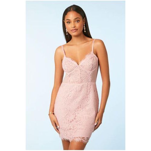 product_image_name-Forever 21-Lace Mini Dress & Tulle Maxi Skirt Set-5