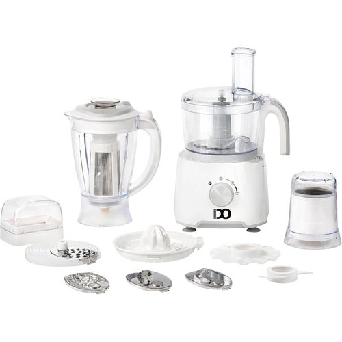 product_image_name-IDO-معالج الطعام IDO FP1000-WH - 1000 وات - 25 وظيفة - أبيض-1
