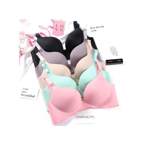 Fashion 5 In 1 Breathable Ultra Thin Women Bra Non Steel Push Up