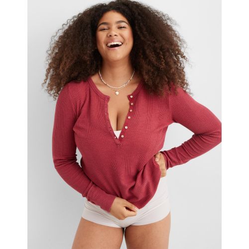 Aerie Wow Waffle Long Sleeve Henley T-Shirt price in Egypt, Jumia Egypt